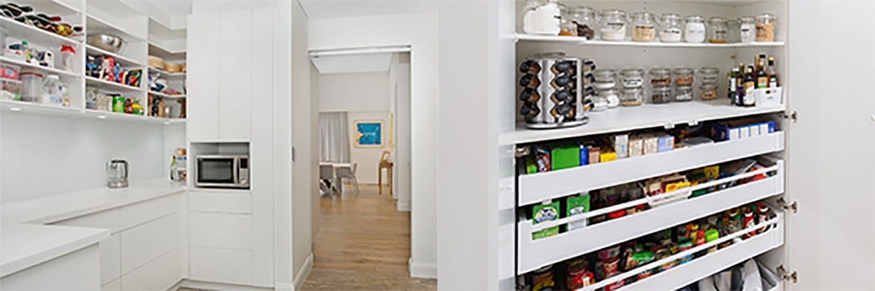 Custom kitchen pantry by TomCo
