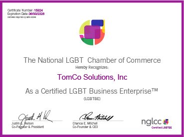 Certified LGBT Business